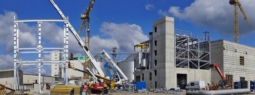Large construction project supported by Harmon Engineering Services